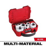 Milwaukee HOLE DOZER General-Purpose Bi‑Metal Hole Saw Kit, 13-Piece (49-22-4025)