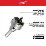 Milwaukee Carbide Hole Cutter Kit, 4-Piece (7/8 in., 1-1/8 in., 1-3/8 in.)