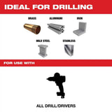 Milwaukee Carbide Hole Cutter Kit, 4-Piece (7/8 in., 1-1/8 in., 1-3/8 in.)