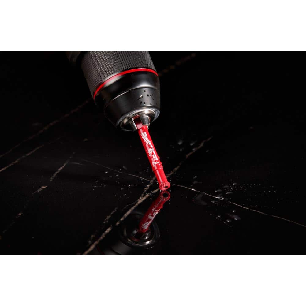 Milwaukee 3/16 in. Diamond MAX Hole Saw, 1/4 in. Hex Shank