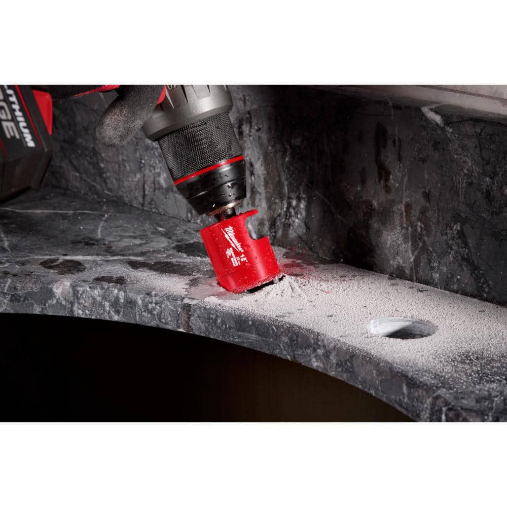 Milwaukee 1 in. Diamond MAX Hole Saw Bit, 1/4 in. Hex Shank