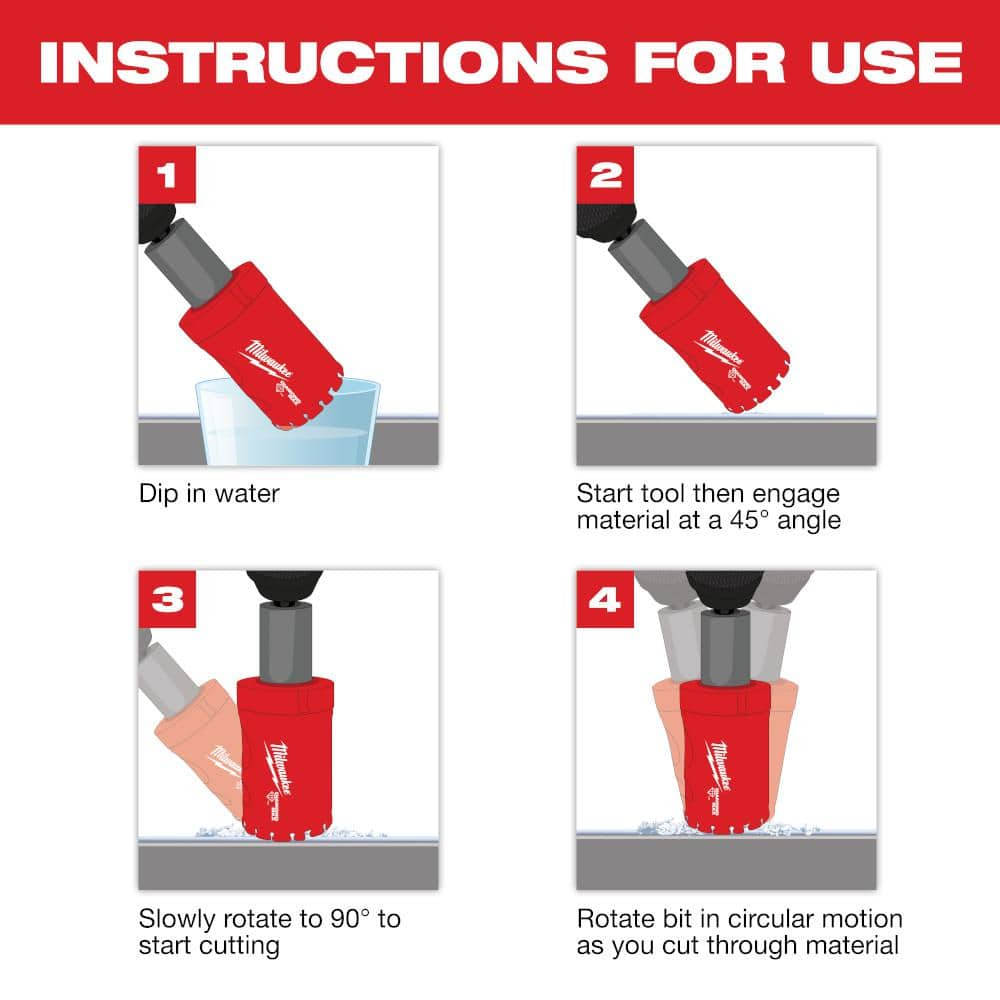 Milwaukee 1-1/4 in. Diamond MAX Hole Saw