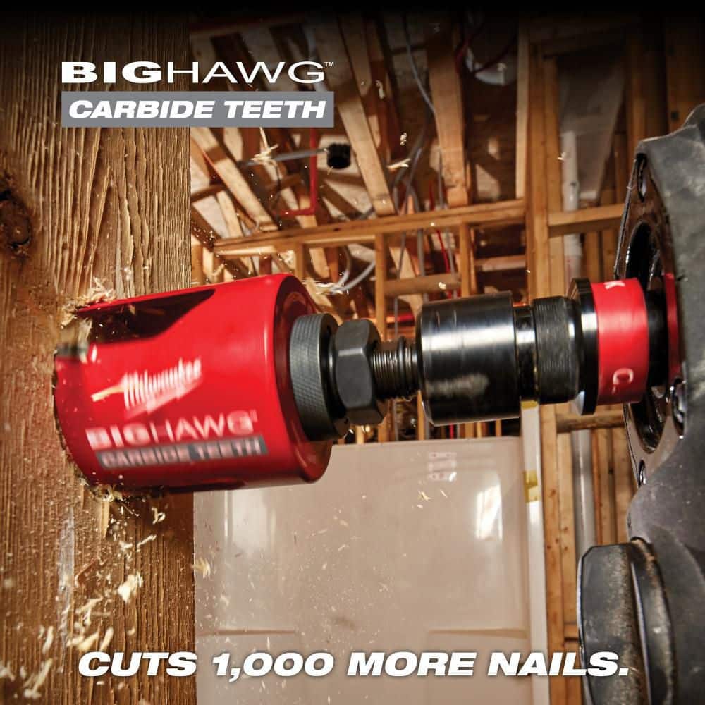 Milwaukee BIG HAWG Carbide Teeth Hole Saw Kit, 10-Piece (Model 49-56-9290)