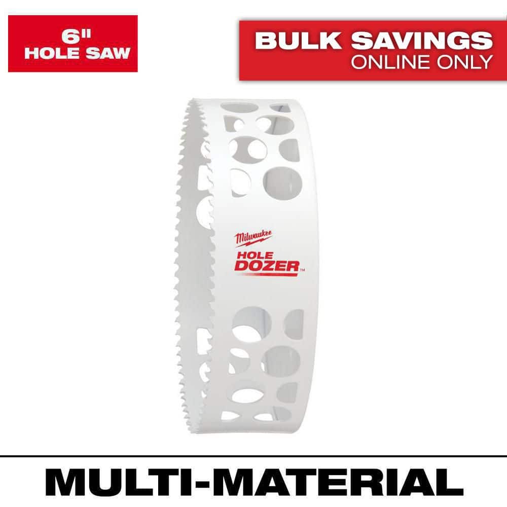 Milwaukee 6 in. HOLE DOZER Bi‑Metal Hole Saw, 6" Diameter