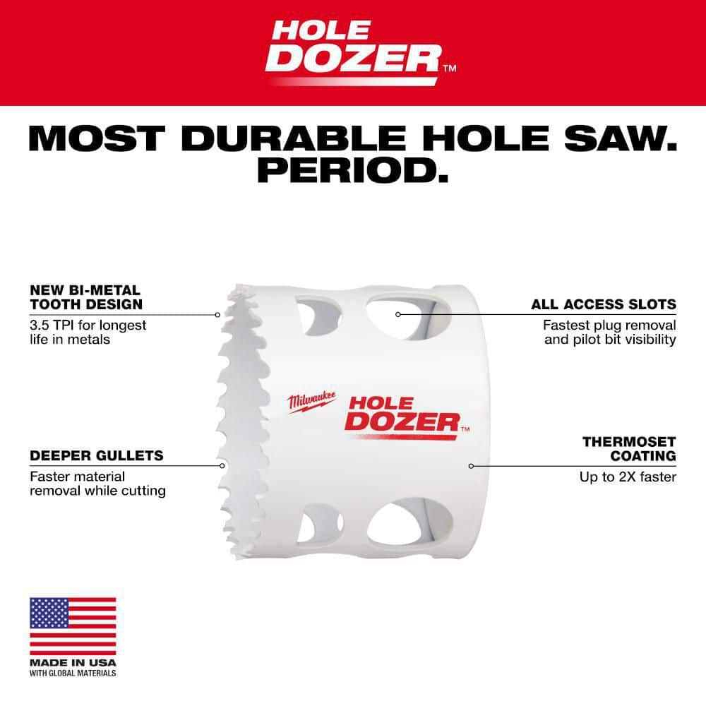 Milwaukee 6 in. HOLE DOZER Bi‑Metal Hole Saw, 6" Diameter