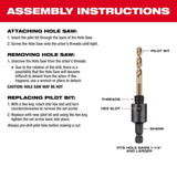 Milwaukee 2-1/8 in. HOLE DOZER Bi-Metal Hole Saw with 3/8 in. Arbor & Pilot Bit