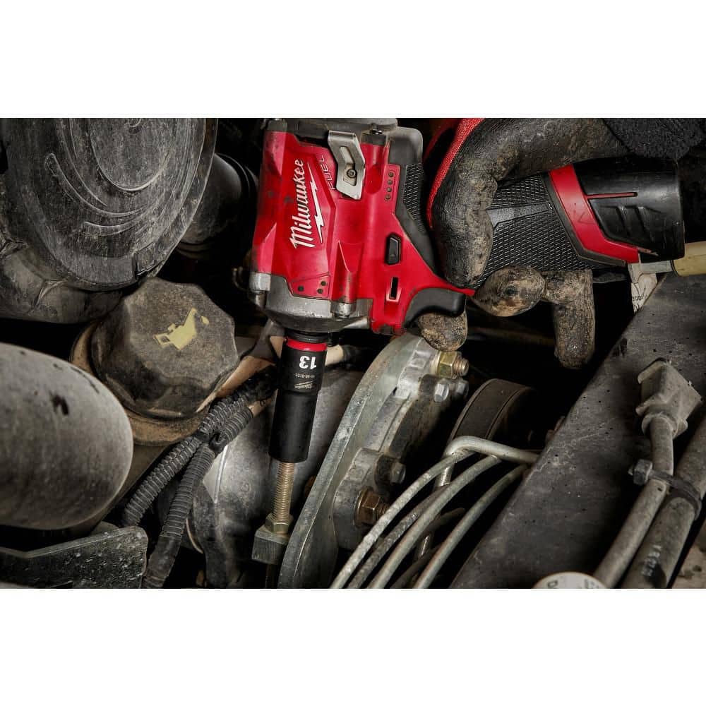 Milwaukee SHOCKWAVE 1/2 in. Drive Metric 6-Point Impact Socket Set (14-Piece)