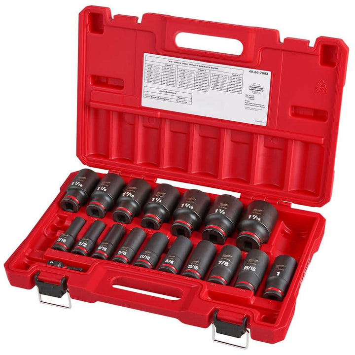 Milwaukee SHOCKWAVE 1/2 in. Drive SAE Deep Well Impact Socket & Screwdriver Bit Set with PACKOUT Case (118-Piece)