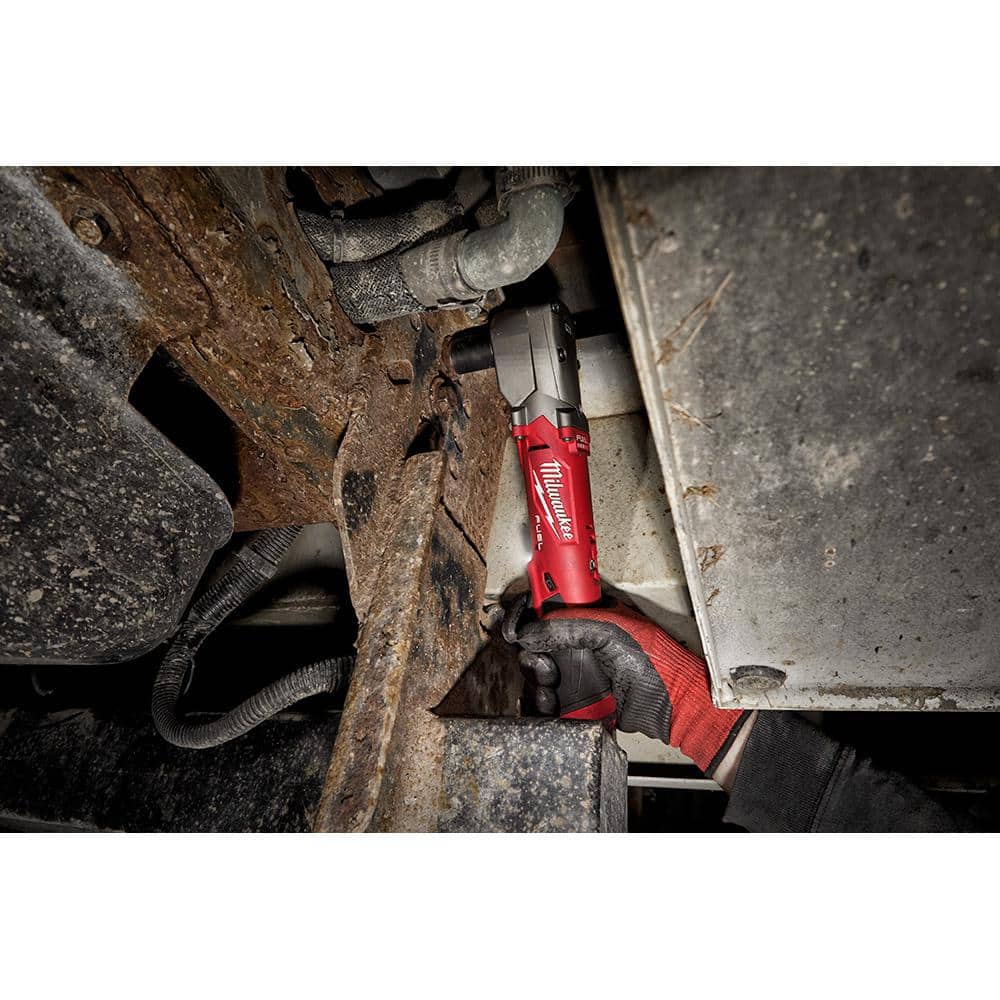 Milwaukee M12 FUEL 12V Lithium‑Ion Brushless Cordless 3/8 in. Right Angle Impact Wrench (Tool‑Only)