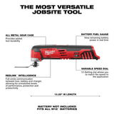 Milwaukee M12 12-Volt Lithium-Ion Cordless Jig Saw & Oscillating Multi-Tool Combo Kit with (1) 2.0Ah Battery and Charger