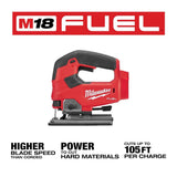 Milwaukee M18 FUEL 18V Lithium-Ion Brushless Cordless Jig Saw Kit with (2) 5.0Ah Batteries and Charger