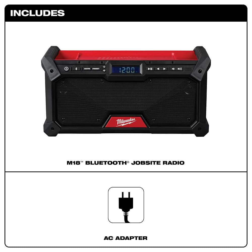 Milwaukee M18 18V Lithium‑Ion Cordless Jobsite Radio, 2952-20