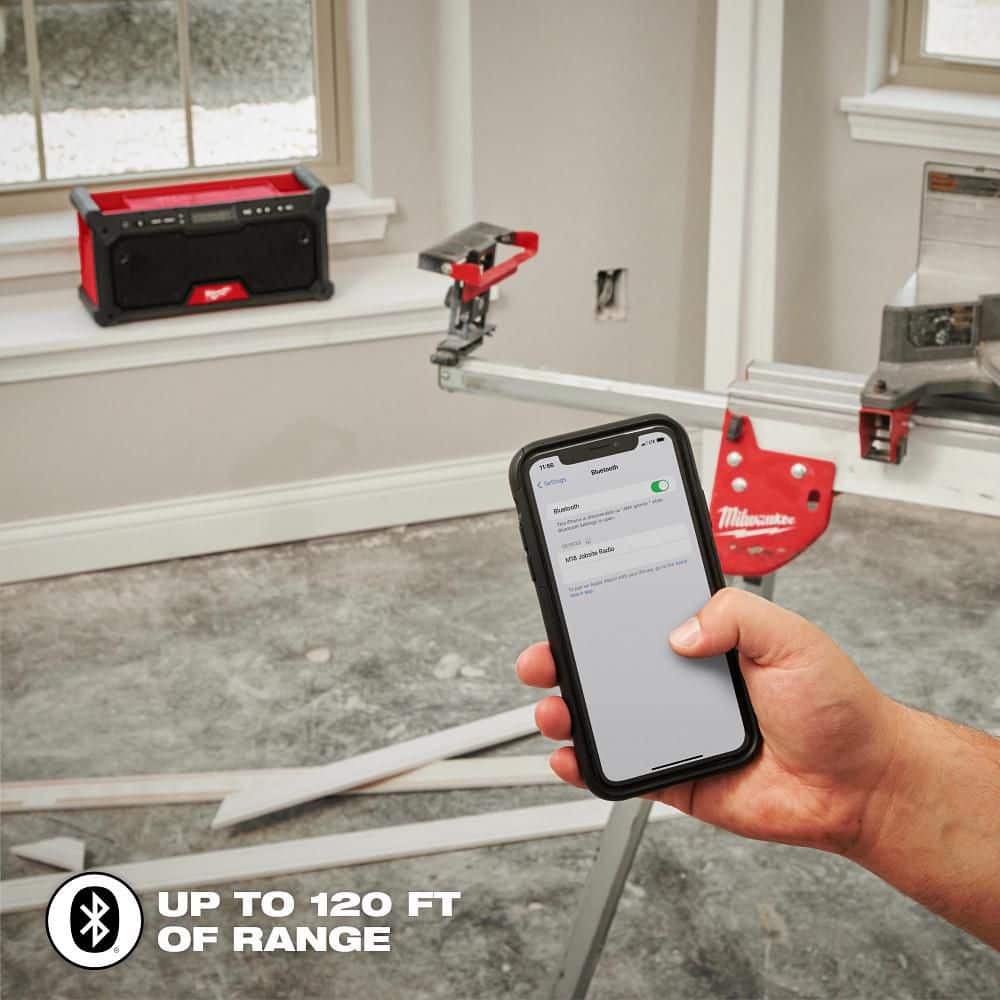 Milwaukee M18 18V Lithium‑Ion Cordless Jobsite Radio, 2952-20