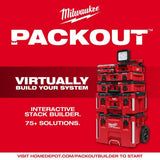 Milwaukee M12 12V Cordless PACKOUT Flood Light + M18 9 in. Cut-Off Saw Kit with (2) 12.0Ah Batteries & Charger