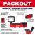 Milwaukee M12 12V Cordless PACKOUT Flood Light + M18 9 in. Cut-Off Saw Kit with (2) 12.0Ah Batteries & Charger