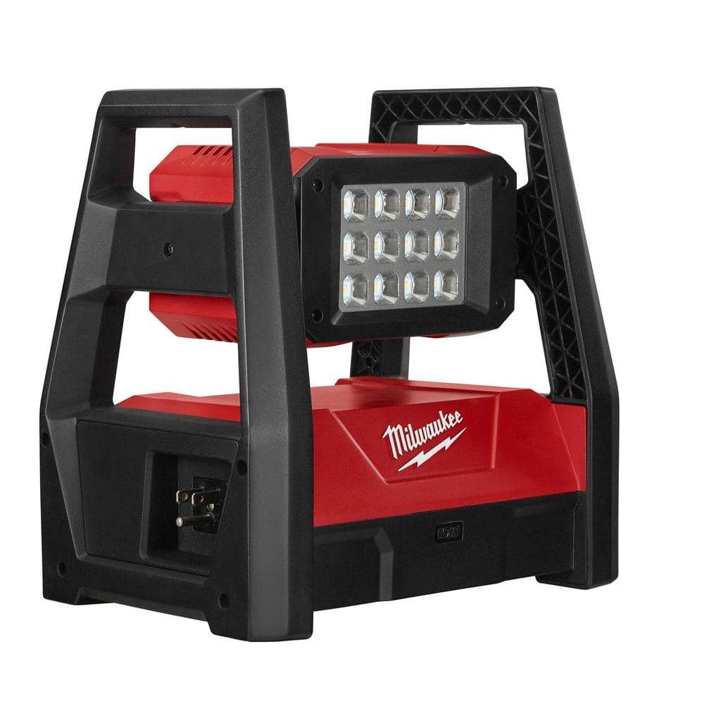 Milwaukee 2360-20 M18 ROVER Dual Power Flood Light – 3000 Lumens LED, Cordless/Corded