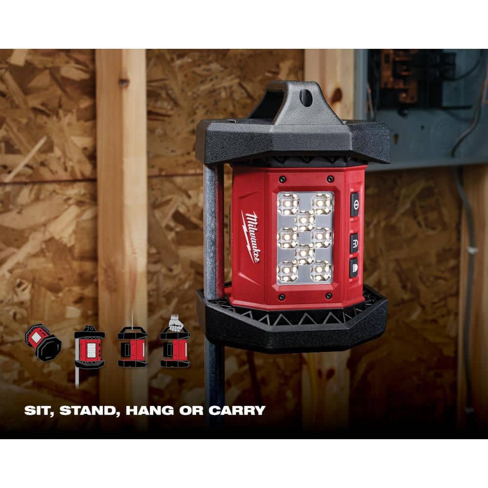 Milwaukee M18 18-Volt 1500 Lumens Cordless ROVER LED Mounting Flood Light, Tool-Only (2365-20 + 2361-20)