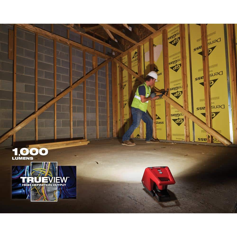 Milwaukee M12 12-Volt 1000 Lumens Lithium-Ion Cordless ROVER LED Compact Flood Light, Tool-Only (2364-20)