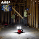 Milwaukee M18 18-Volt Lithium-Ion Cordless 4,500-Lumen ROVER Dual Power Triple-Panel Flood & Area Light, Tool-Only (Model 2368-20)