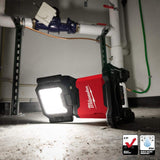 Milwaukee M18 18-Volt Lithium-Ion Cordless 4,500-Lumen ROVER Dual Power Triple-Panel Flood & Area Light, Tool-Only (Model 2368-20)
