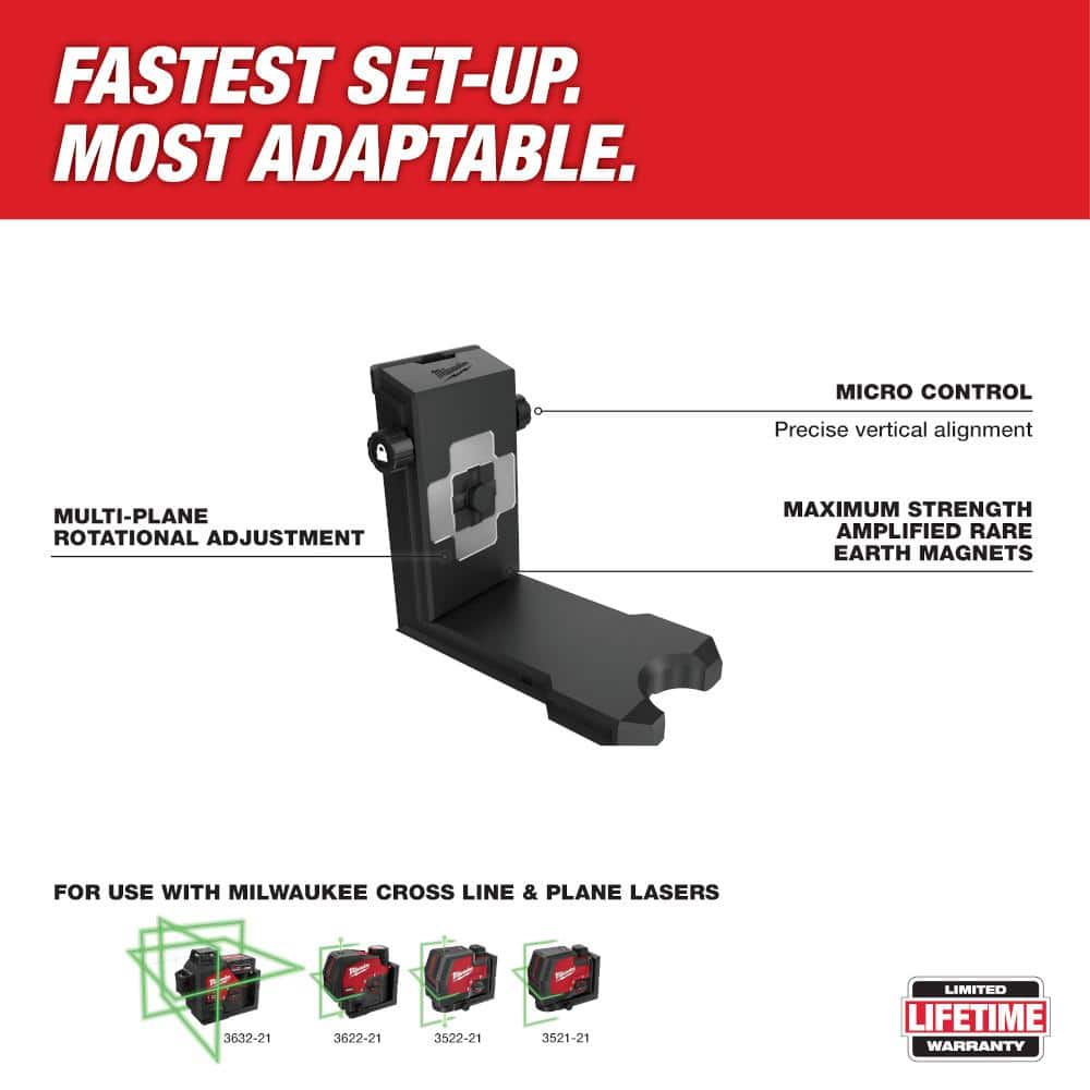 Milwaukee M12 12-Volt Lithium-Ion Cordless Green 125 ft. Cross Line & Plumb Points Laser Level Kit with 3 Batteries and Tripod