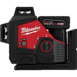 Milwaukee M12 12-Volt Lithium-Ion Cordless Green 250 ft. 3-Plane Laser Level Kit with (3) Batteries, Charger and Case