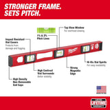 Milwaukee 10 in. 360° Locking Die Cast Torpedo Level with 78 in. Magnetic I‑Beam Level (2‑Piece)