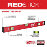 Milwaukee 10 in./24 in./48 in. REDSTICK Box and Torpedo Level Set