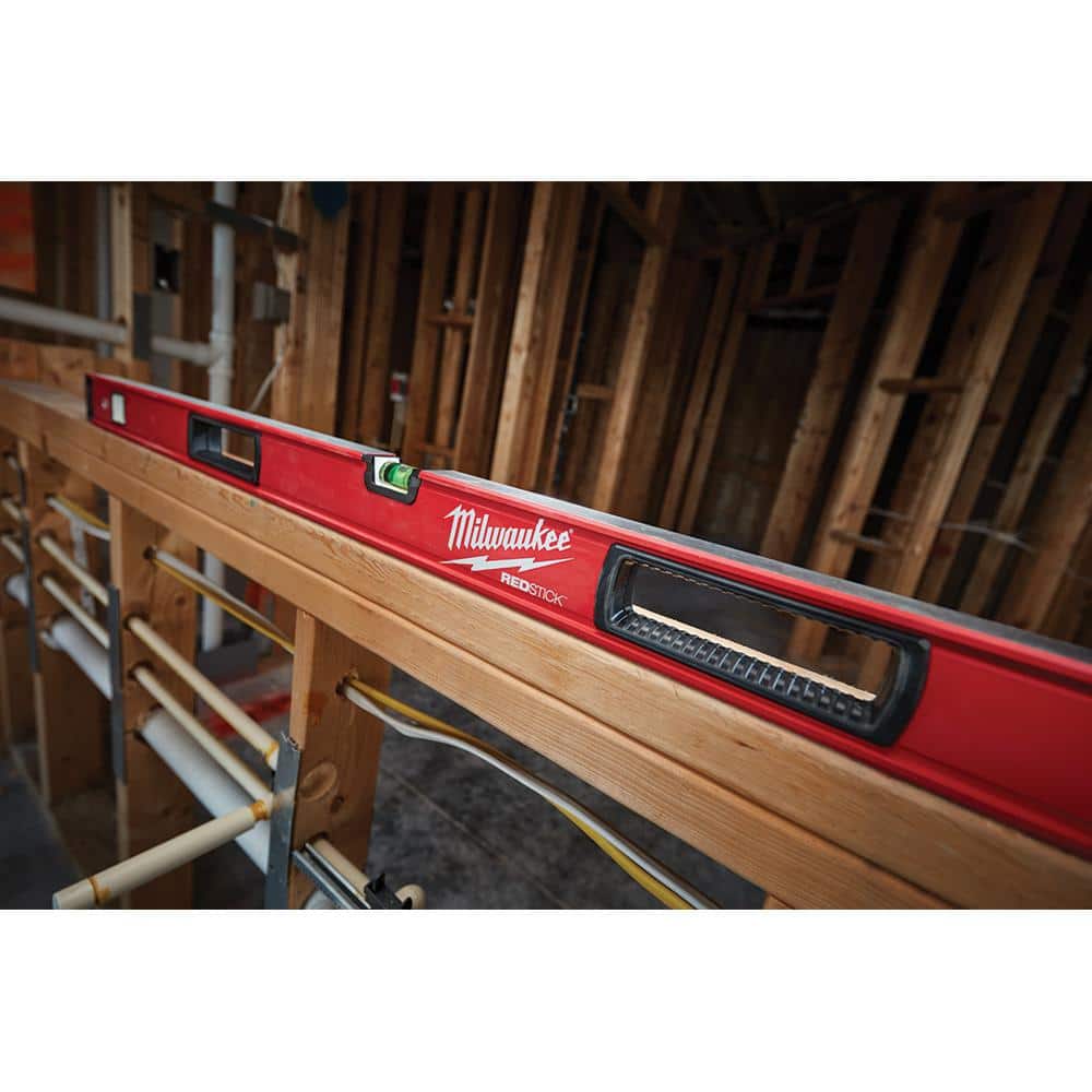 Milwaukee 10 in./24 in./48 in. REDSTICK Box and Torpedo Level Set