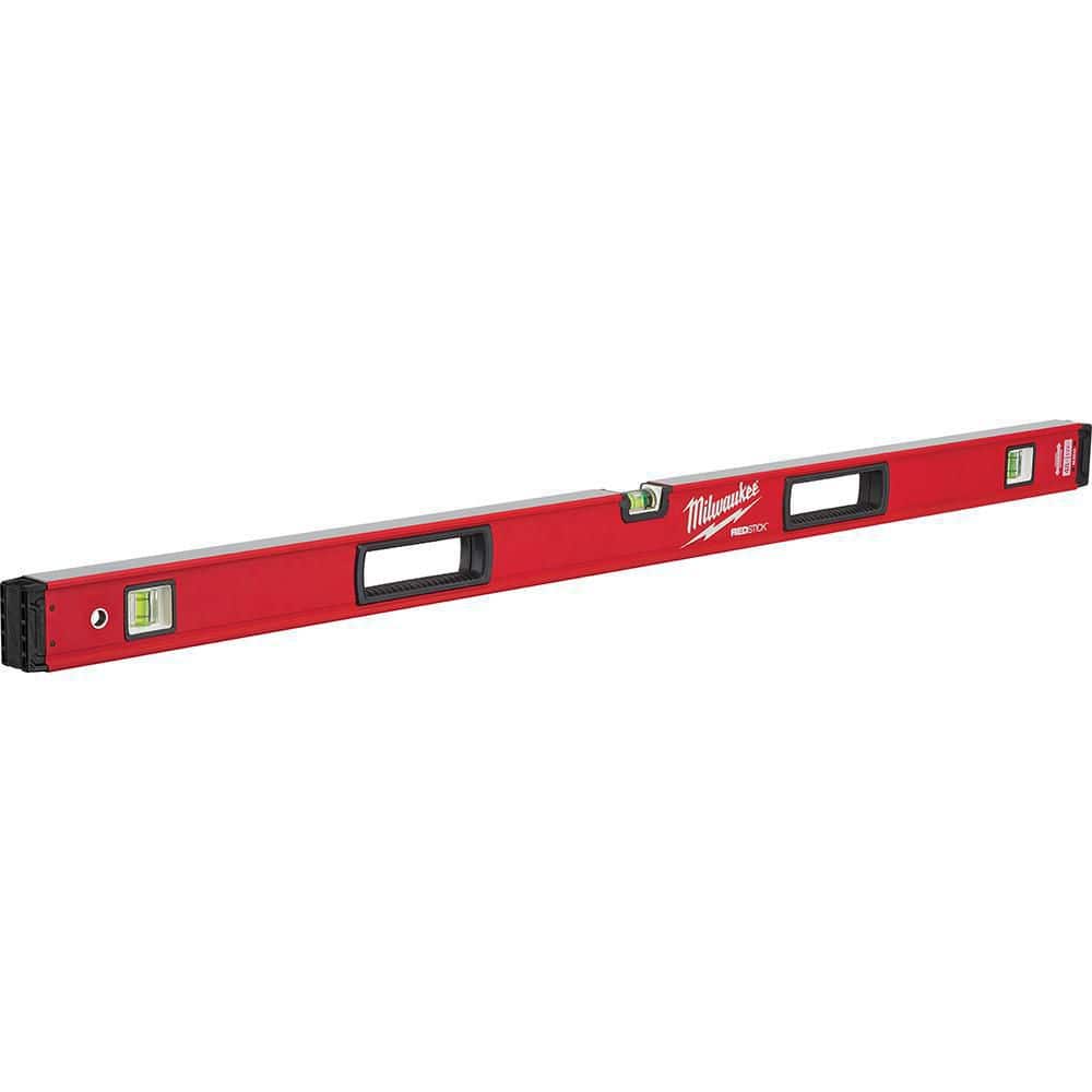 Milwaukee 72 in. REDSTICK Box Level with 10 in. 360° Locking Die-Cast Torpedo Level, Magnetic (2-Piece)