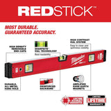 Milwaukee 24 in./48 in. REDSTICK Box Level Set
