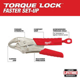 Milwaukee TORQUE LOCK Curved Jaw Locking Pliers Set with Durable Grip, 7 in. & 10 in. (2-Piece)