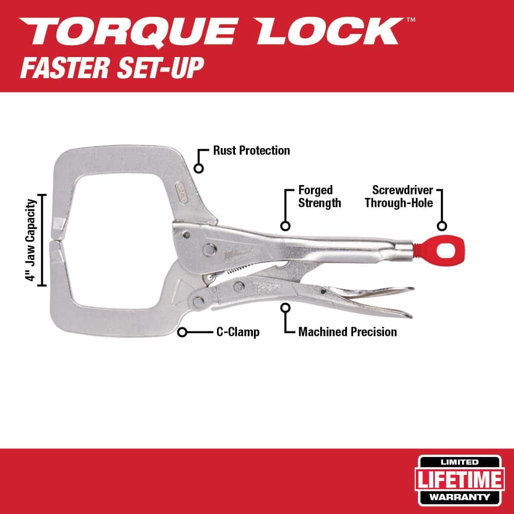 Milwaukee TORQUE LOCK Locking Pliers with Screwdriver Set, 16-Piece (Model 48-22-3690/48-22-2706)