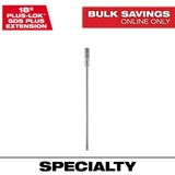 Milwaukee PLUSLOK 18 in. SDS-PLUS Carbide Bit Extension, Model 48-20-6945