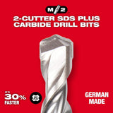 Milwaukee 5/32 in. x 6 in. M/2 SDS-Plus 2-Cutter Carbide Drill Bit
