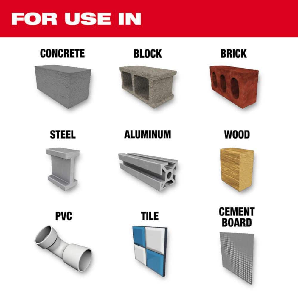 Milwaukee SHOCKWAVE Carbide Multi‑Material Drill Bit Set with SHOCKWAVE Carbide Hammer Drill Bit Kit (14‑Piece)