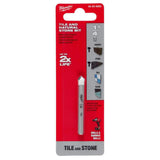Milwaukee 1/4 in. Carbide Tipped Tile & Natural Stone Drill Bit, 2.25 in. Length (Model 48-20-8992)