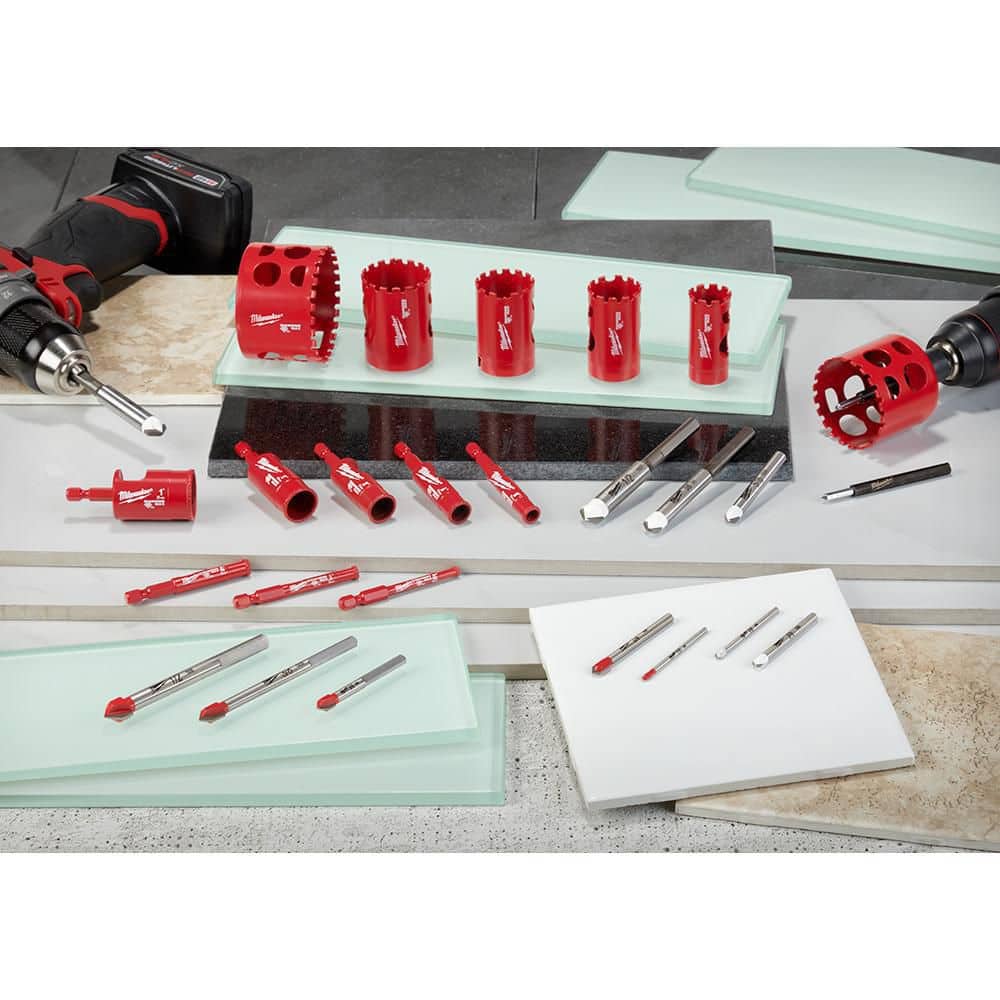Milwaukee 1/4 in. Carbide Tipped Tile & Natural Stone Drill Bit, 2.25 in. Length (Model 48-20-8992)