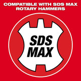 Milwaukee 6 in. SDS-Max SLEDGE Steel Floor Scraper Bit, 25 in. Length