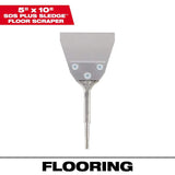 Milwaukee 4 in. x 10 in. SDS‑PLUS Hammer Steel Floor Scraper Chisel (48-62-6046)