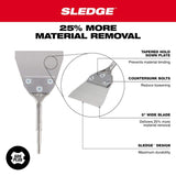 Milwaukee 4 in. x 10 in. SDS‑PLUS Hammer Steel Floor Scraper Chisel (48-62-6046)