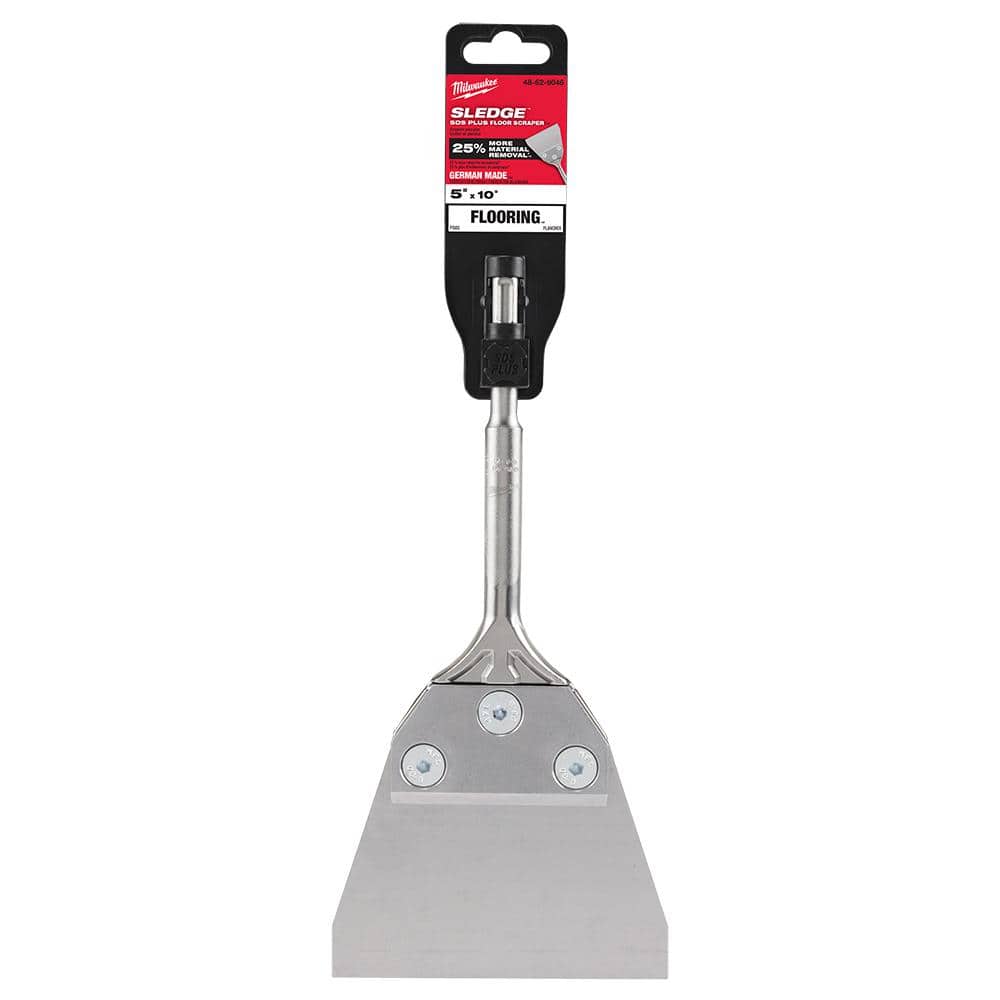 Milwaukee 4 in. x 10 in. SDS‑PLUS Hammer Steel Floor Scraper Chisel (48-62-6046)