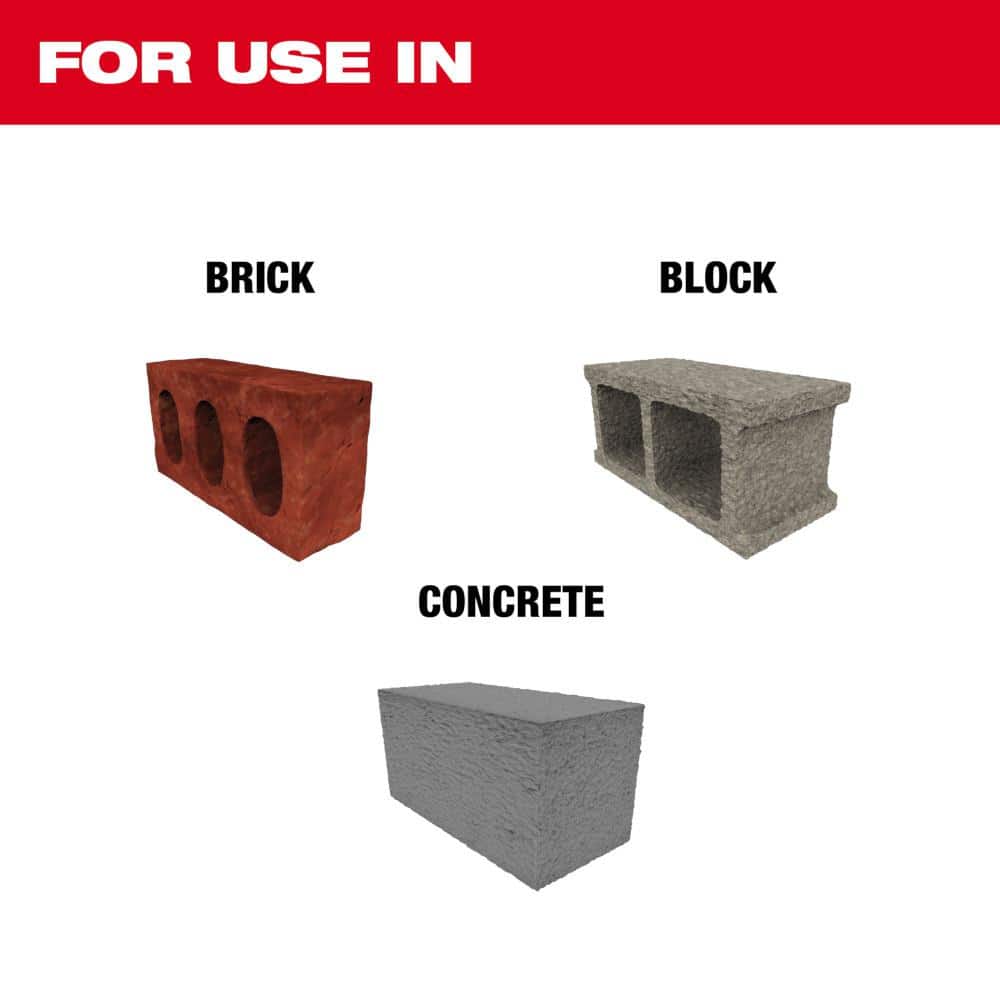 Milwaukee 3/4 in. x 10 in. SDS-Plus SLEDGE Steel Flat Chisel