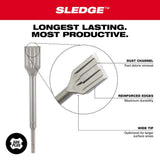 Milwaukee 1-1/2 in. x 10 in. SDS-Plus SLEDGE Steel Scaling Chisel