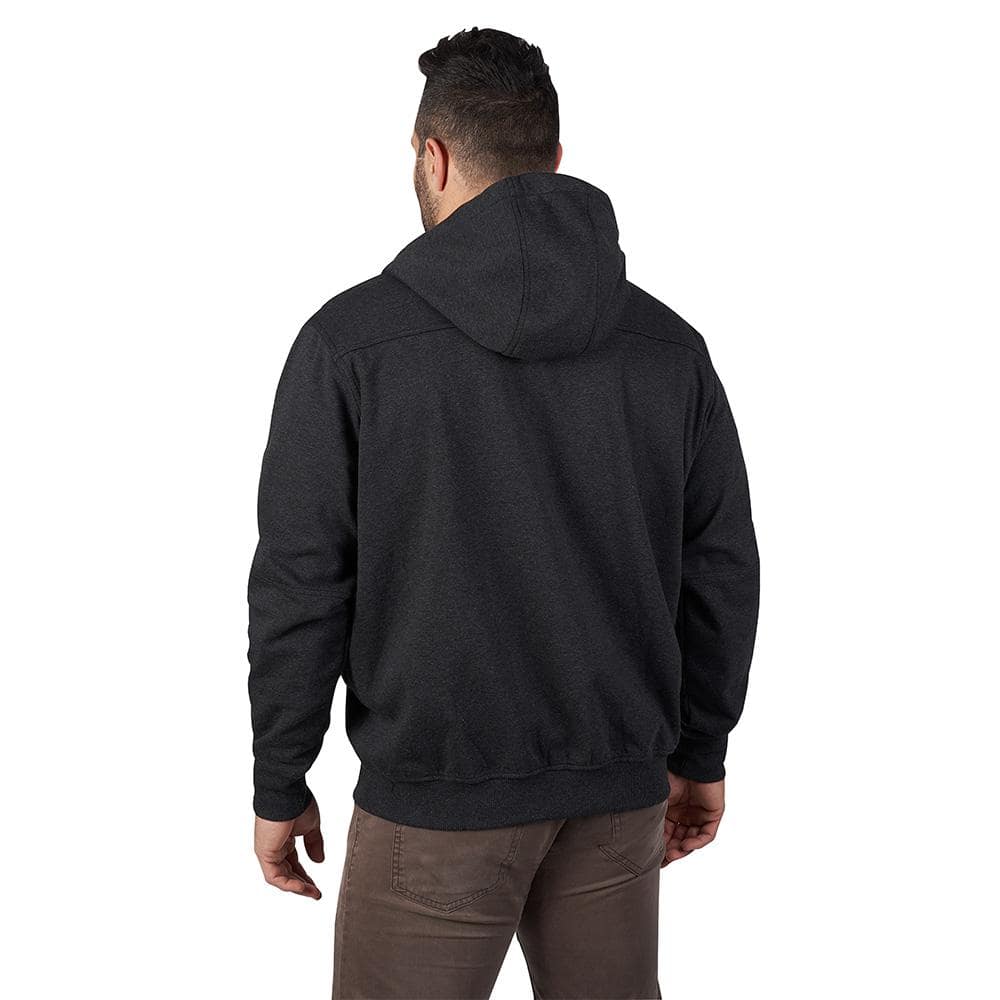 Milwaukee Men’s X-Large Black NO DAYS OFF Hooded Sweatshirt with Black Cuffed Knit Hat