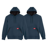 Milwaukee Men’s X-Large Blue Midweight Cotton/Polyester Long-Sleeve Pullover Hoodie (2-Pack)