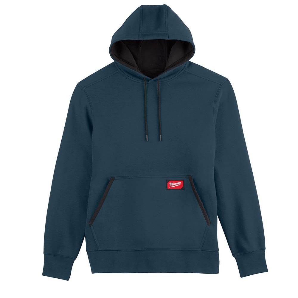 Milwaukee Men’s X-Large Blue Midweight Cotton/Polyester Long-Sleeve Pullover Hoodie (2-Pack)
