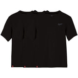 Milwaukee Men's X-Large Black Cotton/Polyester Short-Sleeve Hybrid Work T-Shirt (3-Pack)