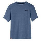 Milwaukee Men's X-Large Blue Cotton/Polyester Short-Sleeve Hybrid Work T-Shirt (3-Pack)