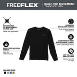 Milwaukee Men's 2X-Large Black Cotton/Polyester Long-Sleeve Hybrid Work T-Shirt (3-Pack)